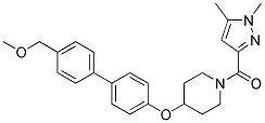 1-[(1,5-DIMETHYL-1H-PYRAZOL-3-YL)CARBONYL]-4-([4'-(METHOXYMETHYL)BIPHENYL-4-YL]OXY)PIPERIDINE Struktur