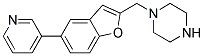 1-[(5-PYRIDIN-3-YL-1-BENZOFURAN-2-YL)METHYL]PIPERAZINE Struktur