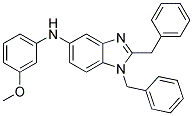 (1,2-DIBENZYL-1H-BENZOIMIDAZOL-5-YL)-(3-METHOXY-PHENYL)-AMINE Struktur