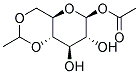 1-O-ACETYL-4,6-O-ETHYLIDENE-BETA-D-GLUCOPYRANOSE Struktur