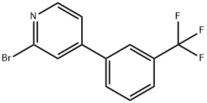 2-BROMO-4-(3-(TRIFLUOROMETHYL)PHENYL) PYRIDINE Struktur