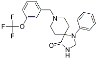 1-PHENYL-8-[3-(TRIFLUOROMETHOXY)BENZYL]-1,3,8-TRIAZASPIRO[4.5]DECAN-4-ONE Struktur