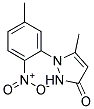 1-(5-METHYL-2-NITROPHENYL)-5-METHYL-PYRAZOL-3-ONE Struktur