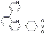 2-[4-(METHYLSULFONYL)PIPERAZIN-1-YL]-8-PYRIDIN-4-YLQUINOLINE Struktur