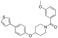 1-(3-METHOXYBENZOYL)-4-[4-(3-THIENYL)PHENOXY]PIPERIDINE Struktur