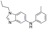 (1-PROPYL-1H-BENZOIMIDAZOL-5-YL)-M-TOLYL-AMINE Struktur