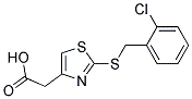 (2-((2-CHLOROBENZYL)THIO)-1,3-THIAZOL-4-YL)ACETIC ACID Struktur