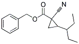 1-CYANO-2-(1-ETHYL-PROPYL)-CYCLOPROPANECARBOXYLIC ACID BENZYL ESTER Struktur