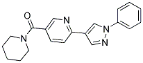 2-(1-PHENYL-1H-PYRAZOL-4-YL)-5-(PIPERIDIN-1-YLCARBONYL)PYRIDINE Struktur