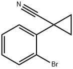 1-(2-BROMO-PHENYL)-CYCLOPROPANECARBONITRILE Struktur