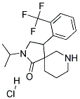 2-ISOPROPYL-4-(2-(TRIFLUOROMETHYL)PHENYL)-2,7-DIAZASPIRO[4.5]DECAN-1-ONE HYDROCHLORIDE Struktur