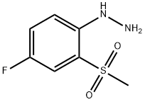 1-[4-FLUORO-2-(METHYLSULFONYL)PHENYL]HYDRAZINE Struktur