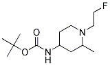 [1-(2-FLUORO-ETHYL)-2-METHYL-PIPERIDIN-4-YL]-CARBAMIC ACID TERT-BUTYL ESTER Struktur