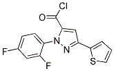 2-(2,4-DIFLUORO-PHENYL)-5-THIOPHEN-2-YL-2H-PYRAZOLE-3-CARBONYL CHLORIDE Struktur