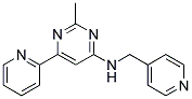 2-METHYL-6-PYRIDIN-2-YL-N-(PYRIDIN-4-YLMETHYL)PYRIMIDIN-4-AMINE Struktur