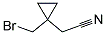1-Bromomethyl-1-cyclopropaneaceto-nitrile  Struktur