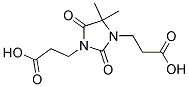 1,3-Di(2-Carboxyethyl)-5,5-Dimethylhydantoin Struktur