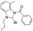 1-n-Propyl-3-benzoyl methyl benzimidazole bromide Struktur