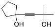 1-(3-Hydroxy-3-methylbut-1-yn-1-yl)cyclopentan-1-ol Struktur