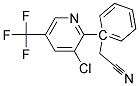 1-[3-Chloro-5-(trifluoromethyl)pyridin-2-yl]phenylacetonitrile Struktur