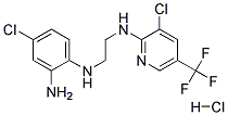 1-(2-Amino-4-chlorophenylamino)-2-[3-chloro-5-(trifluoromethyl)pyridin-2-ylamino]ethane hydrochloride Struktur