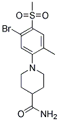 1-[5-Bromo-2-methyl-4-(methylsulphonyl)phenyl]piperidine-4-carboxamide Struktur