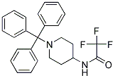 2,2,2-TRIFLUORO-N-(1-TRITYL-PIPERIDIN-4-YL)-ACETAMIDE Struktur