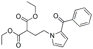 2-[2-(2-BENZOYL-PYRROL-1-YL)-ETHYL]-MALONIC ACID DIETHYL ESTER Struktur