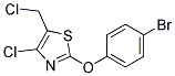 2-(4-BROMOPHENOXY)-4-CHLORO-5-CHLOROMETHYLTHIAZOLE Struktur