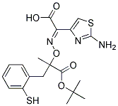 2-Mercaptobenzolyl-(2-Aminothiazol-4-Yl)-[(Tert-Butoxycarbonyl)-Isopropoxyimino]Acetate Struktur