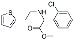 (2-ChloroPhenyl)-(2-Thiophen-2-Yl-Ethylamino)AceticAcidMethylEster Struktur