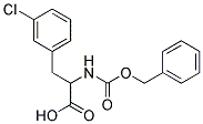 2-{[(benzyloxy)carbonyl]amino}-3-(3-chlorophenyl)propanoic acid Struktur