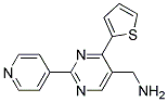 1-(2-pyridin-4-yl-4-thiophen-2-ylpyrimidin-5-yl)methanamine Struktur