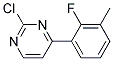 2-Chloro-4-(2-fluoro-3-methyl-phenyl)-pyrimidine Struktur