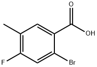 2-BROMO-4-FLUORO-5-METHYLBENZOIC ACID Struktur