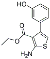 2-AMINO-4-(3-HYDROXY-PHENYL)-THIOPHENE-3-CARBOXYLIC ACID ETHYL ESTER Struktur