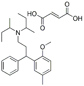 2-Methoxy-5-methyl-N,N-bis-(1-ethylethyl)-gamma phenyl benzenepropanamine fumarate Struktur