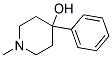 1-METHYL-4-PHENYL-4-PIPERIDINOL Struktur