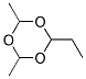 2-ETHYL-4,6-DIMETHYL-1,3,5-TRIOXANE Struktur