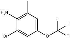 2-Bromo-6-methyl-4-(trifluoromethoxy)aniline Struktur