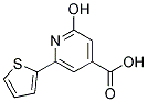 2-Hydroxy-6-thiophen-2-yl-isonicotinicacid Struktur