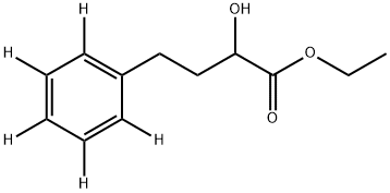 2-HYDROXY-4-PHENYLBUTYRIC ACID, ETHYL ESTER-D5 Struktur