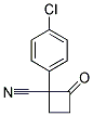 1-(4-CHLOROPHENYL)CYCLOBUTANONE CARBONITRILE Struktur