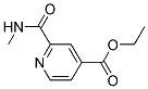 2-[(METHYLAMINO)CARBONYL]-4-PYRIDINECARBOXYLIC ACID ETHYL ESTER Struktur