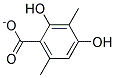 2,4-DIHYDROXY-3,6-DIMETHYLBENZOATE Struktur