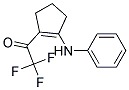 1-(N-PHENYLAMINO)-2-TRIFLUOROACETYLCYCLOPENT-1-ENE Struktur