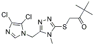 1-({5-[(4,5-DICHLORO-1H-IMIDAZOL-1-YL)METHYL]-4-METHYL-4H-1,2,4-TRIAZOL-3-Y L}THIO)-3,3-DIMETHYLBUTAN-2-ONE Struktur