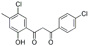 1-(5-CHLORO-2-HYDROXY-4-METHYLPHENYL)-3-(4-CHLORO-PHENYL)-1,3-PROPANEDIONE Struktur