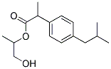 1-HYDROXYPROP-2-YL 2-(4-ISOBUTYLPHENYL)PROPANOATE Struktur