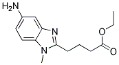 (1-METHYL-5-AMINOBENZIMIDAZOLYL-2)-BUTANOIC ETHYL ESTER Struktur